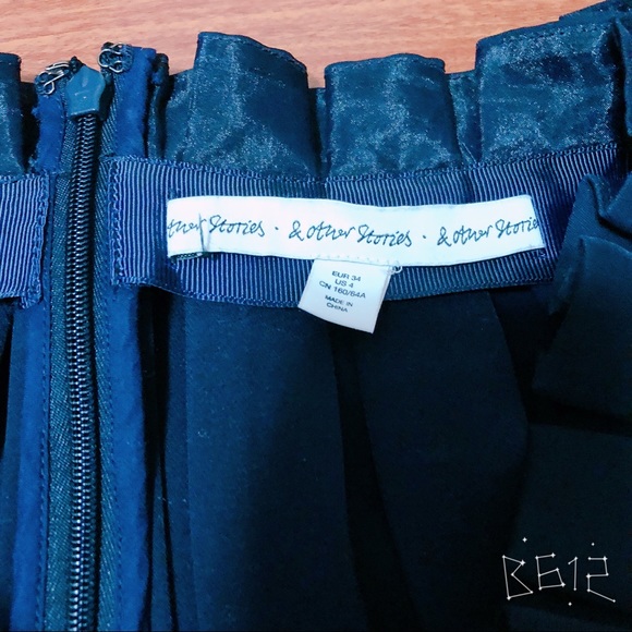 & other stories purple pleated skirt - Picture 3 of 6